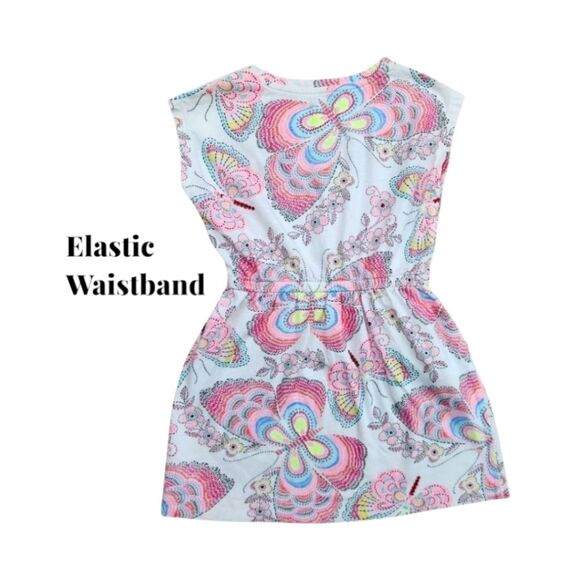 GAP Kids Multicolor Butterfly Patterned  Girls Dress 100% Cotton Size 4T (XS) - Picture 5 of 12